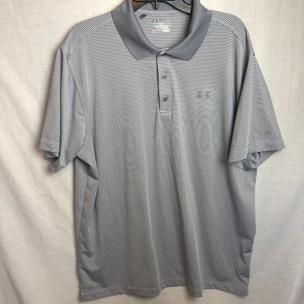 Under Armour Peformance Stripe Polo Shirt Golf